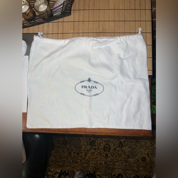 Prada Triangle Leather Shoulder Bag in Sand Beige LIKE NEW - Picture 5 of 16